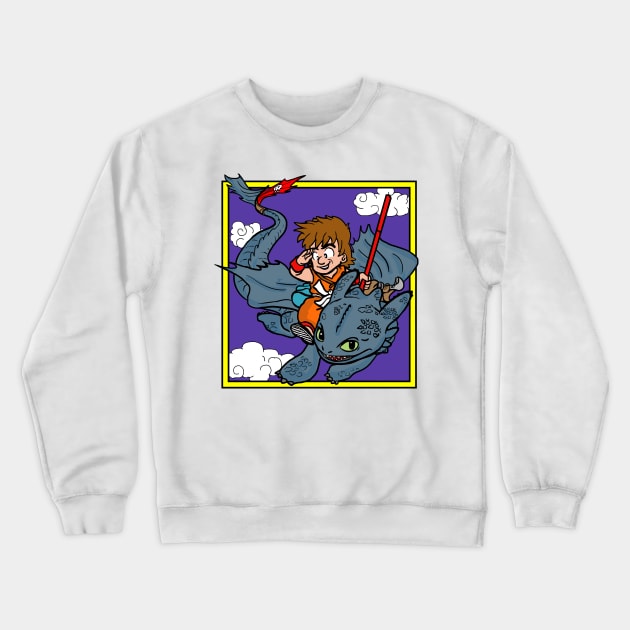 Toothless Dragon Ball Crewneck Sweatshirt by VintageTeeShirt